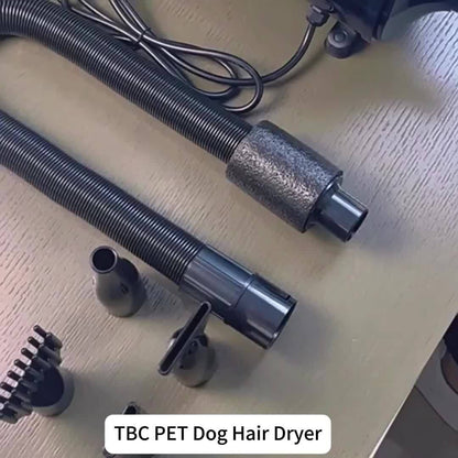 Dog Hair Dryer 3800W High Power - Professional Pet Grooming Blow Dryer with Adjustable Speed & Temperature Control, 4 Nozzles for Dogs & Cats, Easy to Use & Clean