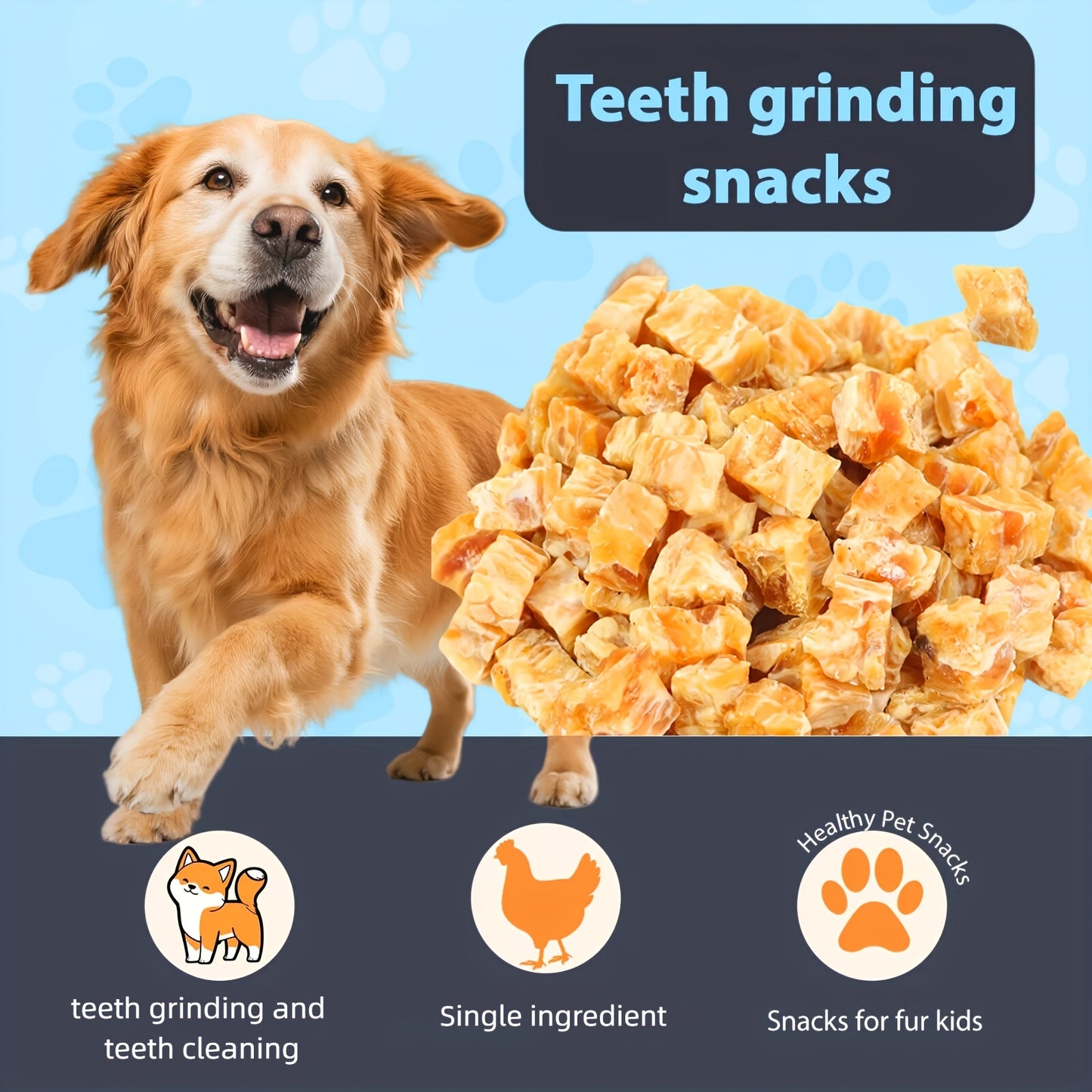 Mixed Flavor Dog Chews – Chicken Jerky & Duck Jerky Variety Pack, High Protein Low Fat Long-Lasting Training Reward Snacks for Small Medium Large Dogs, Easy to Digest Pet Treats
