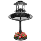 Solar Lighted Pedestal Bird Bath product image 1