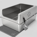 XXXL Semi-Enclosed Stainless Steel Cat Litter Box product image 1