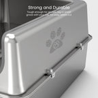 XXXL Semi-Enclosed Stainless Steel Cat Litter Box product image 5