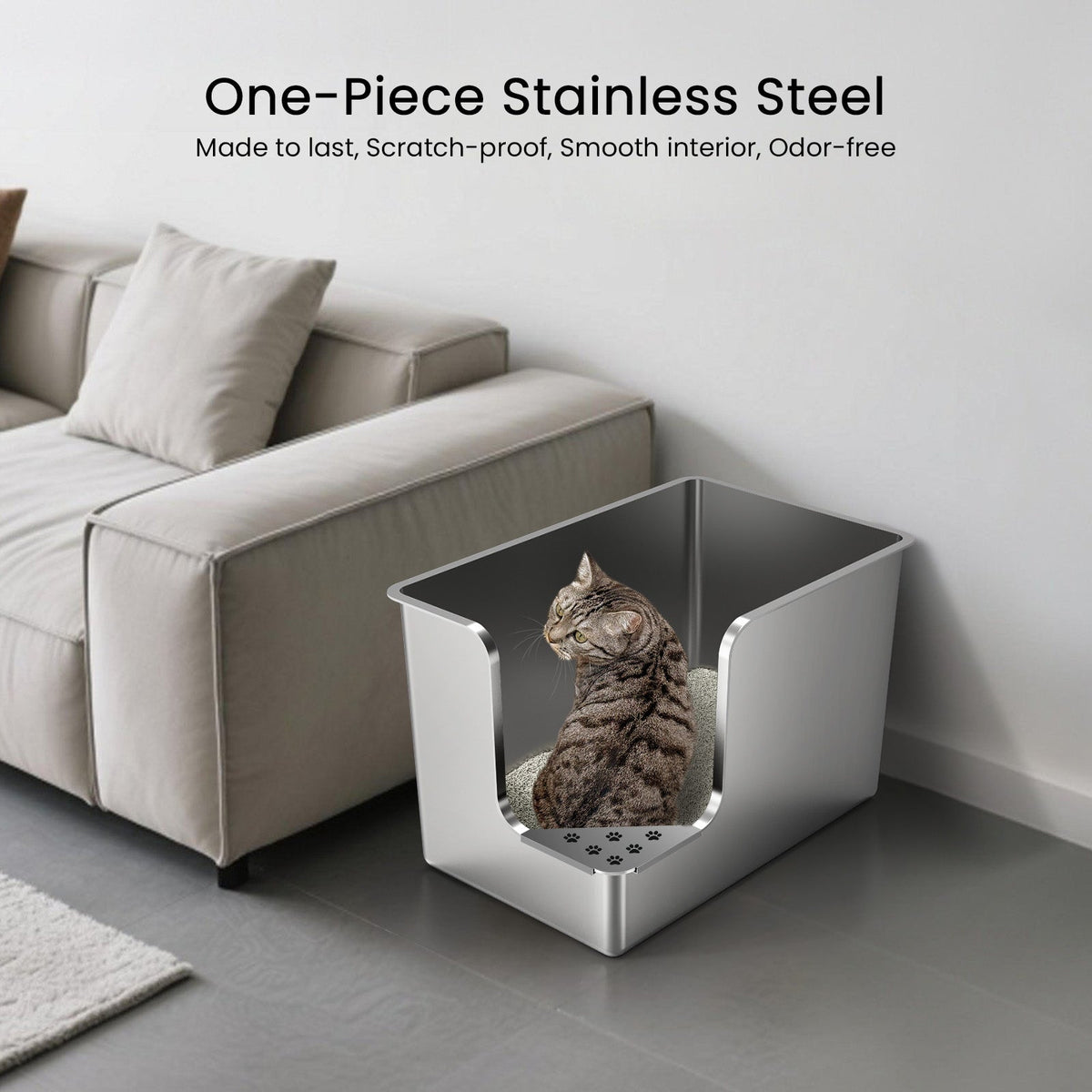 Stainless Steel Cat Litter Box product image 5