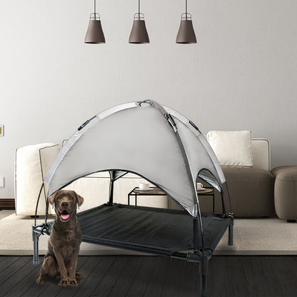 Outdoor Cat Tent Portable Pet Tent with Trampoline Base – Windproof Breathable Weatherproof Cat House for Dogs & Cats, Foldable Outdoor Shelter, Available in M / L / XL & Upgraded Version