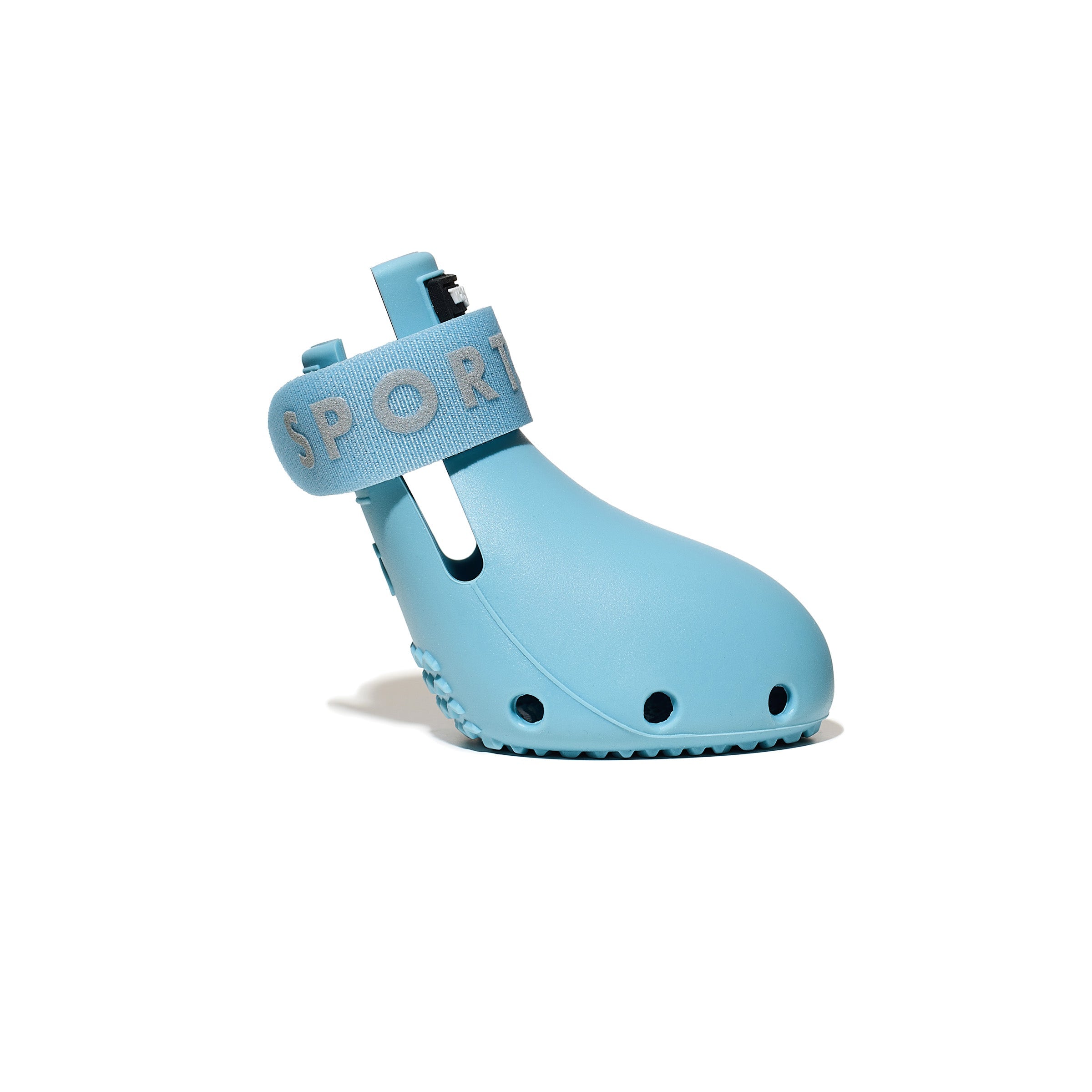 Ventilated Silicone Dog Boots, Lightweight Set of Four with Drainage Holes and Reflective Grip Straps source image 4