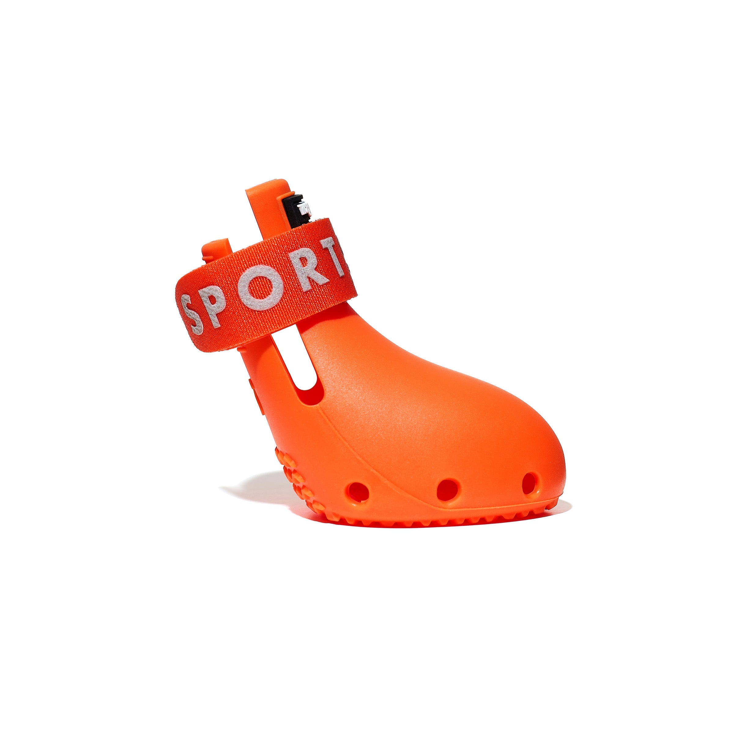 Ventilated Silicone Dog Boots, Lightweight Set of Four with Drainage Holes and Reflective Grip Straps source image 5