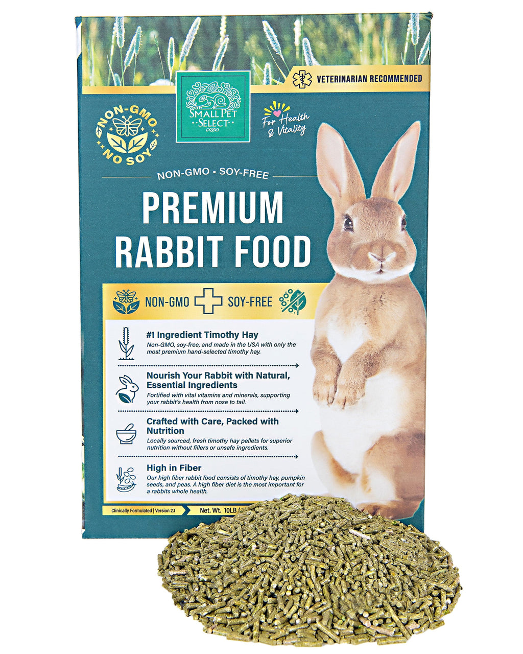 Timothy-Based Rabbit Food Pellets 10lb