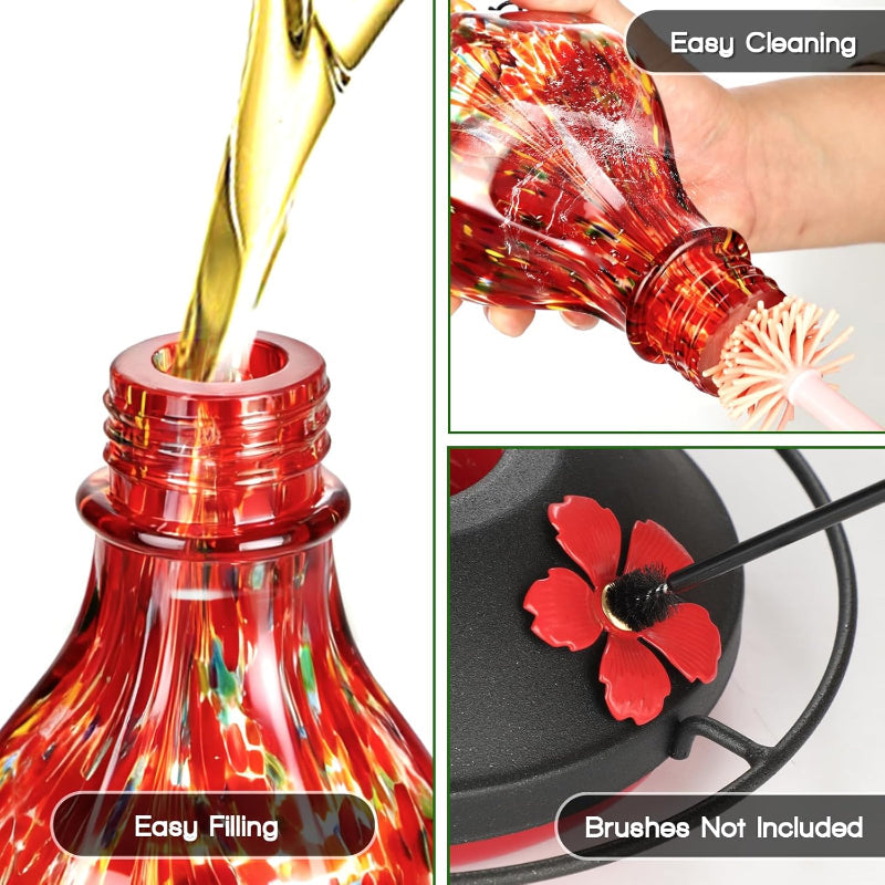 Glass Hummingbird Feeder product image 3