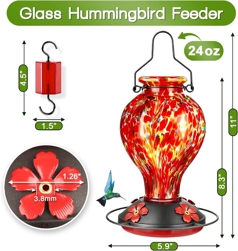 Glass Hummingbird Feeder product image 5