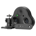Ultrasonic bark control device displayed with a mounting bracket .