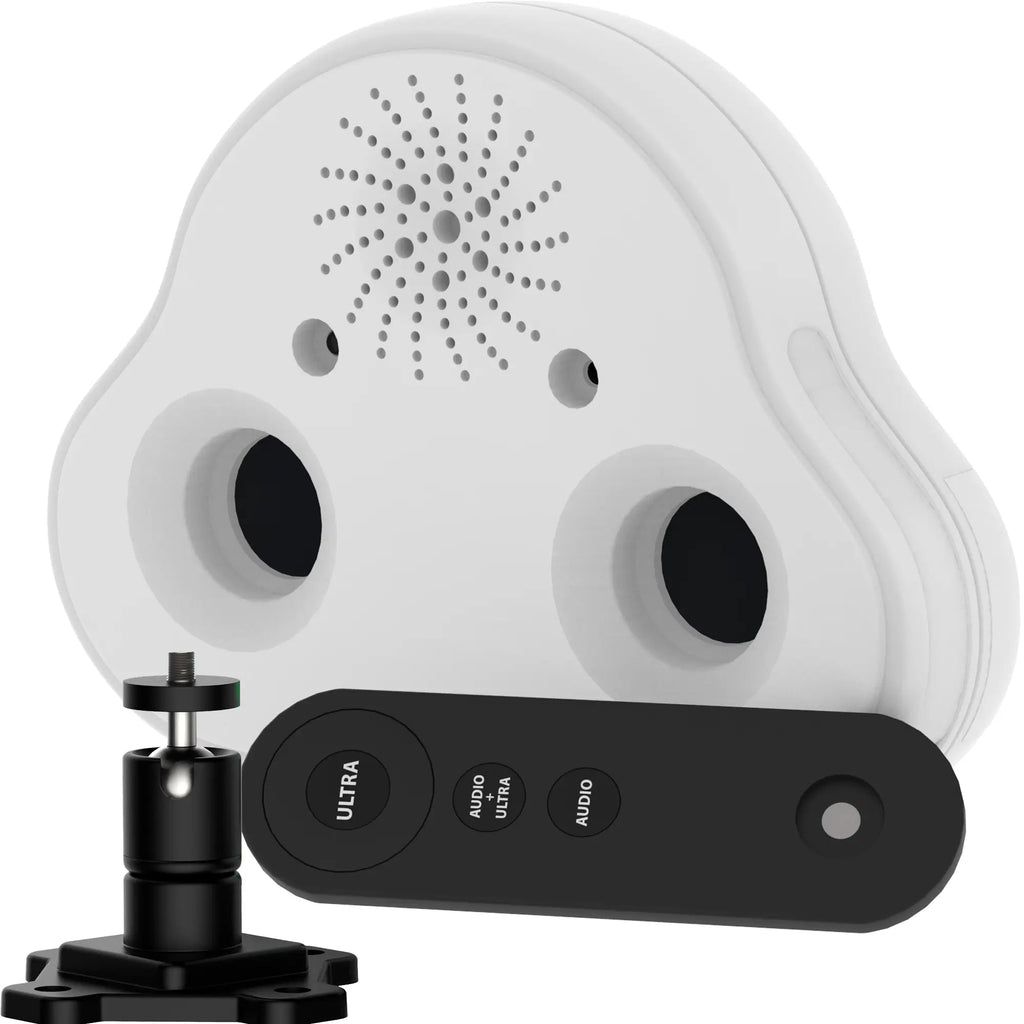 A White Anti-Barking Device Designed to Stop Dogs From Barking