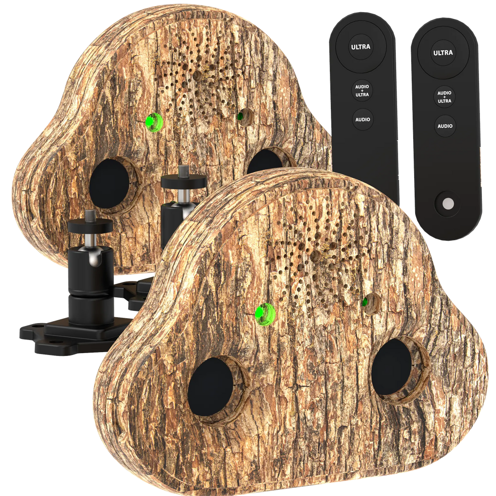 A Brown Two Pack Anti-Barking Device Designed to Stop Dogs From Barking.