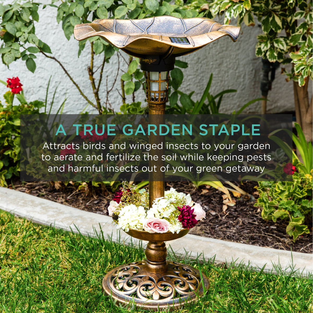 Solar Bird Bath with Planter product image 27