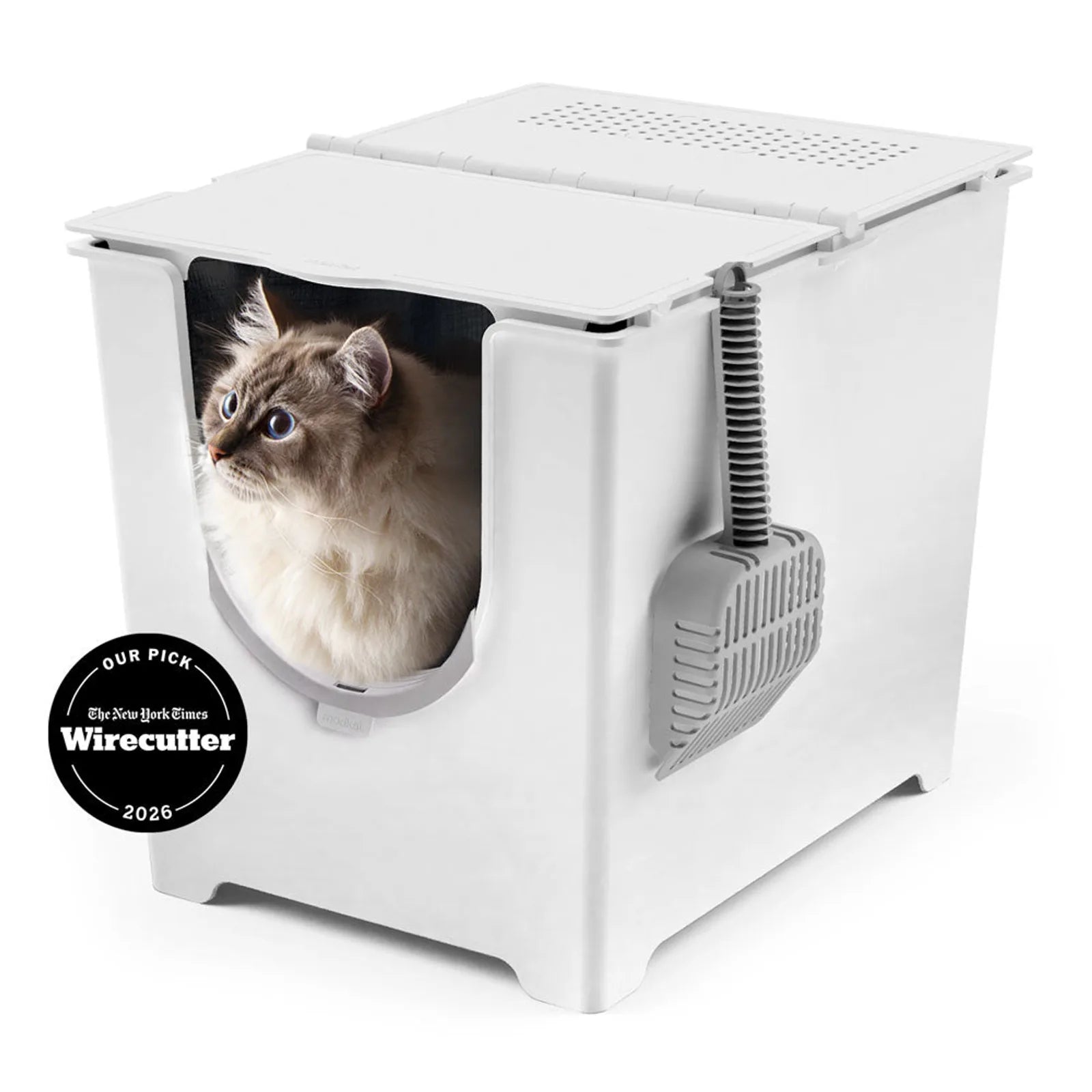 Front Entry Covered Cat Litter Box product image 1