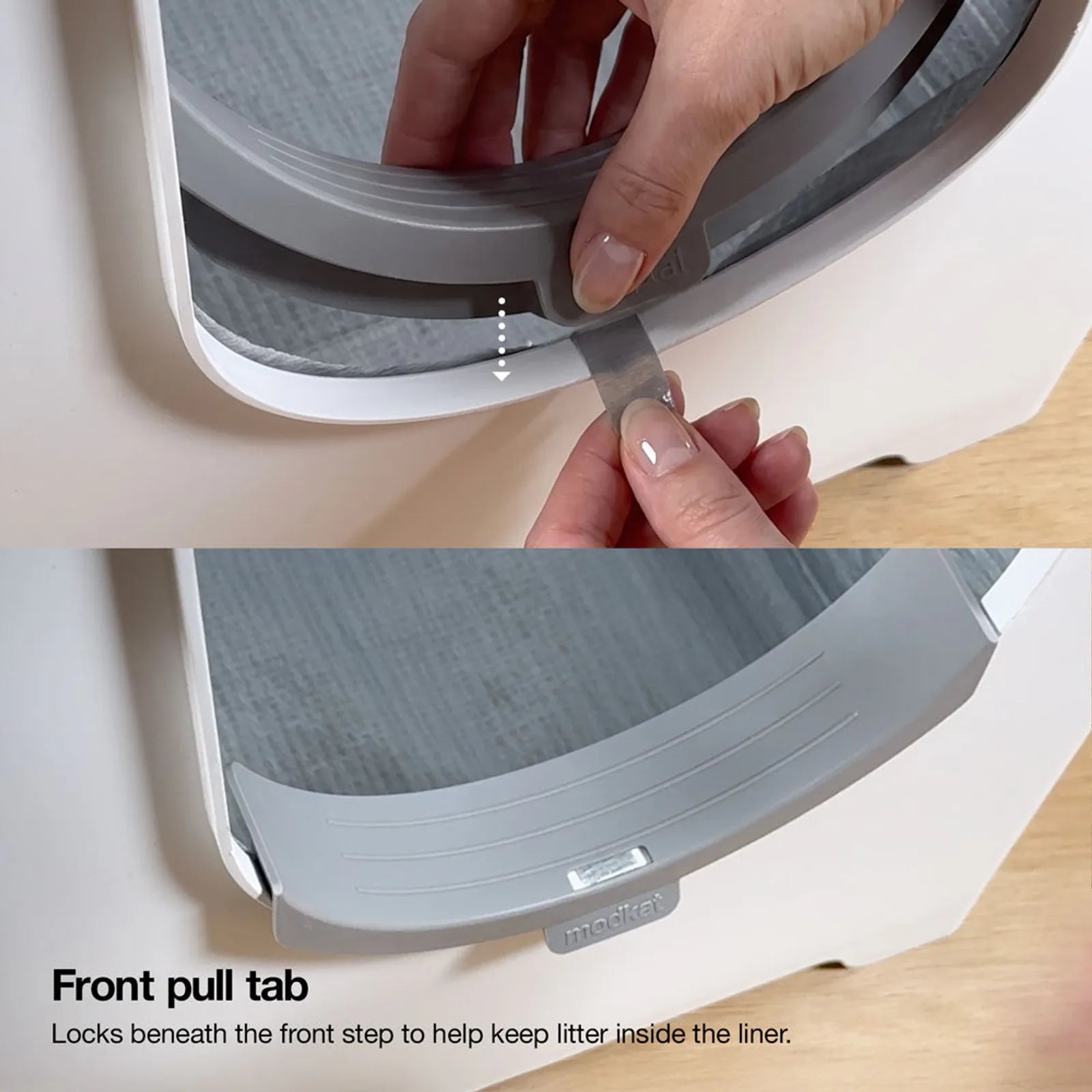 Front Entry Covered Cat Litter Box product image 9
