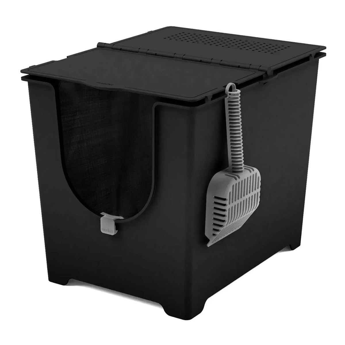 Front Entry Covered Cat Litter Box product image 12