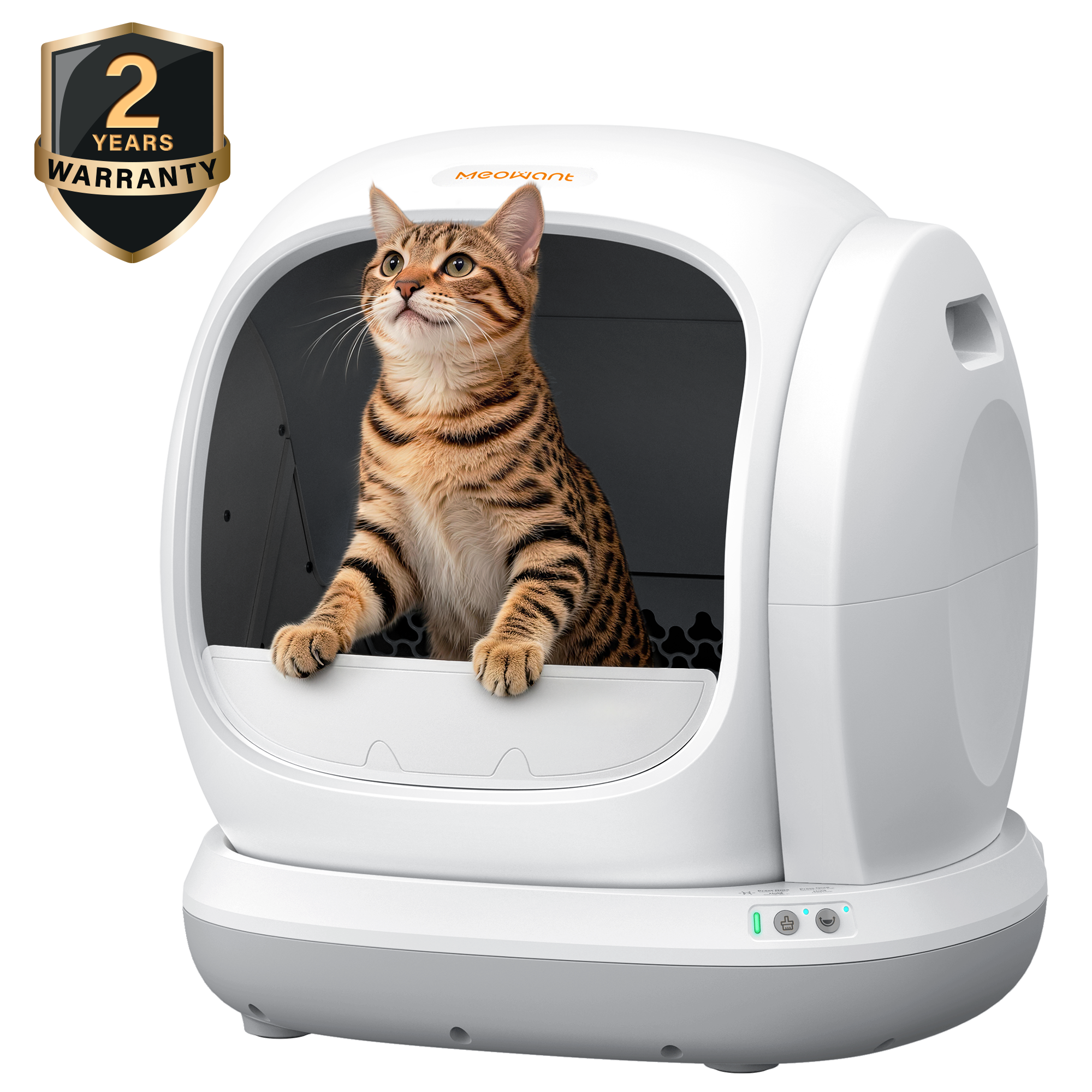 Self-Cleaning Cat Litter Box, Gray / Basic