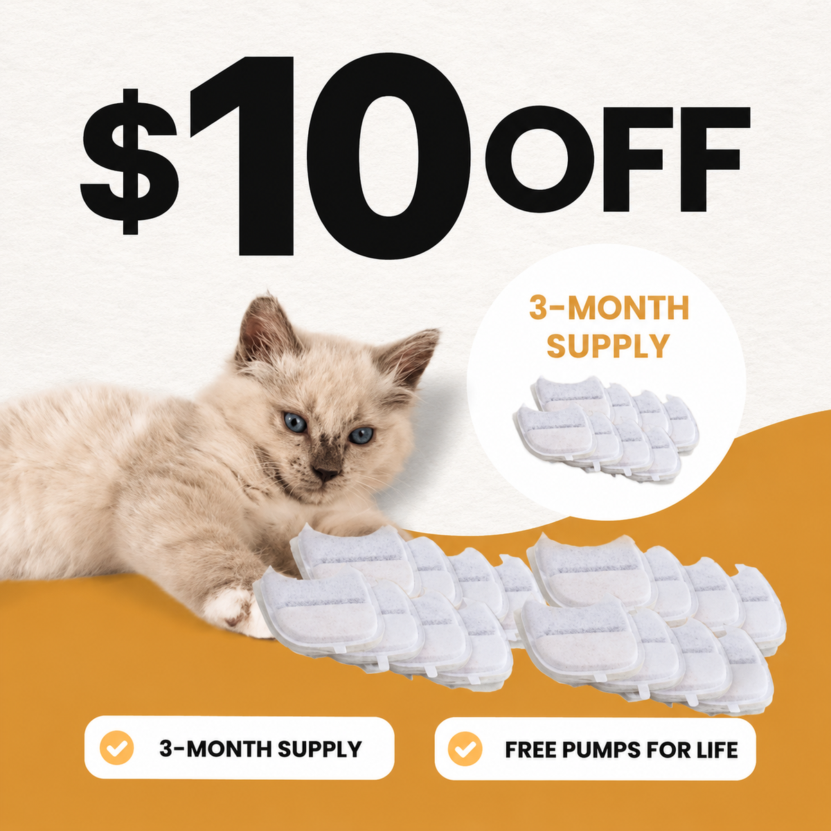 Pet Water Fountain Filter Pack product image 5