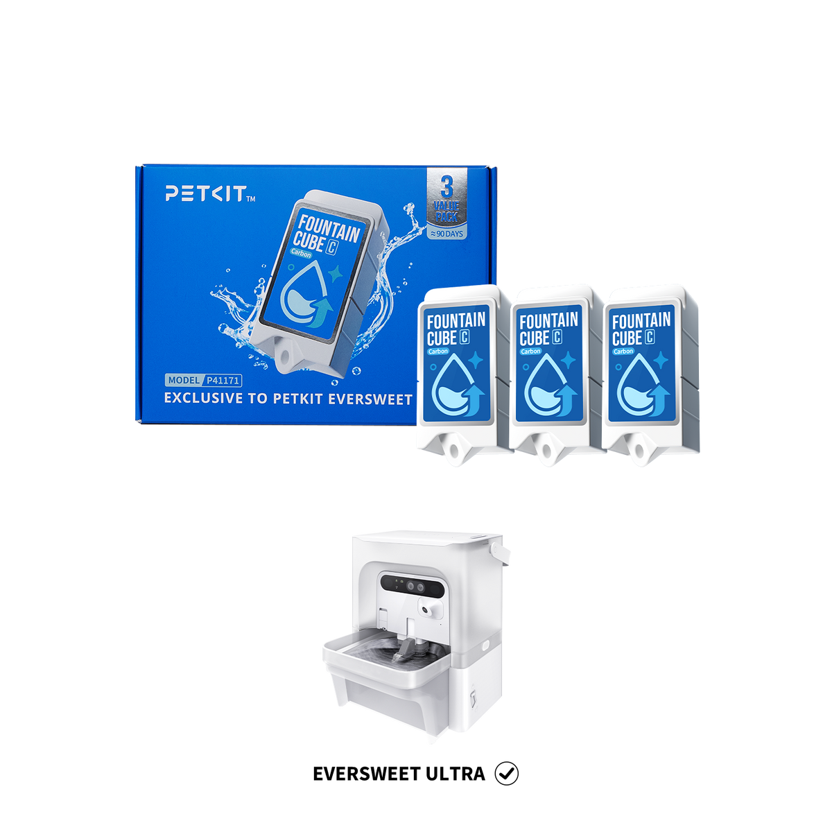 Pet Water Fountain Filter Cubes product image 1