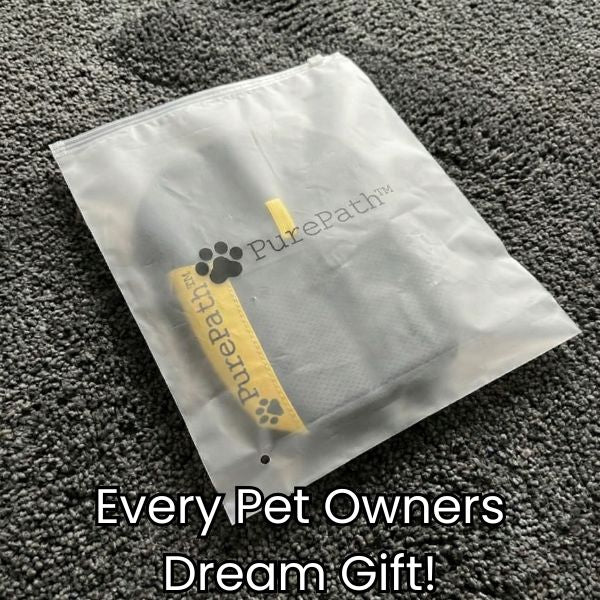 PurePath™ pet hair remover glove in original packaging — the perfect gift for pet owners