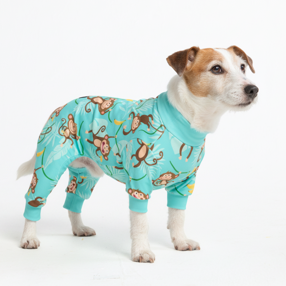 Monkey Print Dog Pajamas product image 1