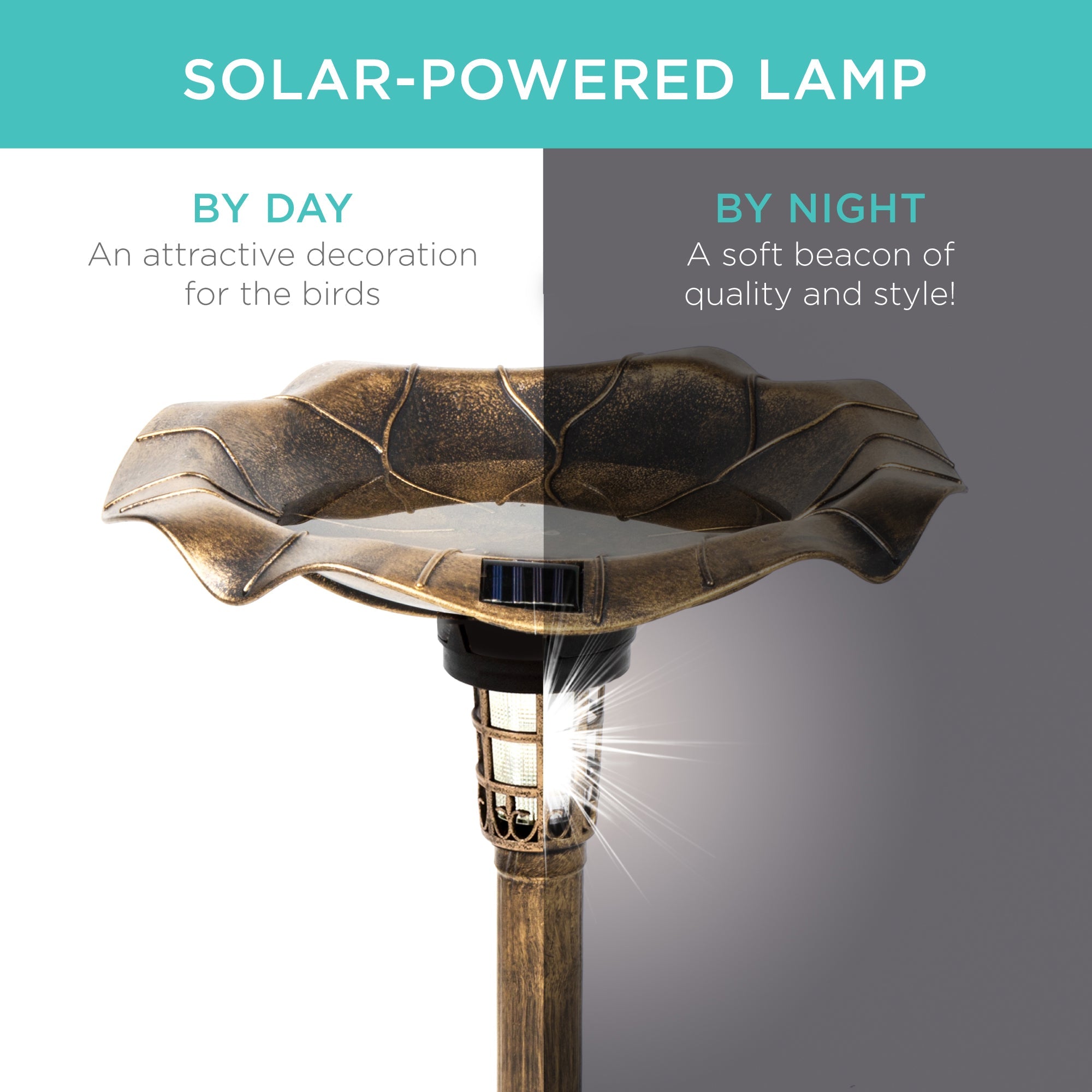 Solar Bird Bath with Planter product image 23