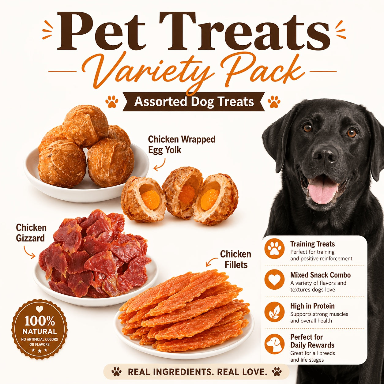 0.66LB/2LBDuck Jerky And Chicken Freeze-Dried Sharing Pack Dog Treats For Small, Medium, & Large Dog - Healthy, Easily Digestible, Soft, Chewy Morsels Make The Perfect Positive-Reward Training Treats For Dog.
