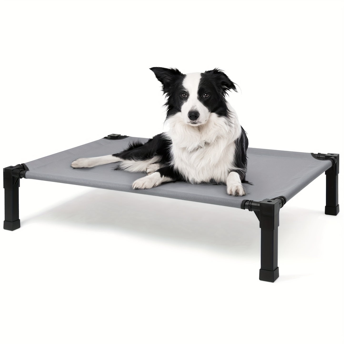 Elevated Dog Bed Cooling Raised Cot with Metal Frame – Washable Breathable Mesh, No-Slip Feet, Portable Dog Cot for Indoor & Outdoor Use, 4 Sizes, 7 Colors
