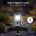 Solar Lighted Pedestal Bird Bath product image 3