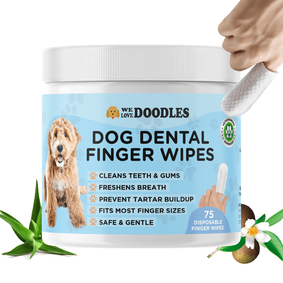 Dog Dental Finger Wipes product image 1