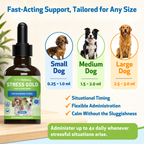 Dog calming supplement for occasional stress support during travel, loud noises, vet visits, and changes
