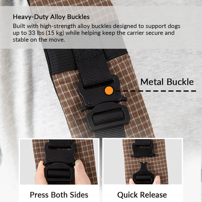 Dog Carrier Backpack for Cool, Comfortable Walks, Travel and Hiking with Four-Leg-Out Airflow