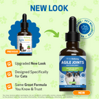 Cat Joint Supplement for Everyday Mobility: Liquid Herbal Support for Cats of All Ages, Bacon Flavor