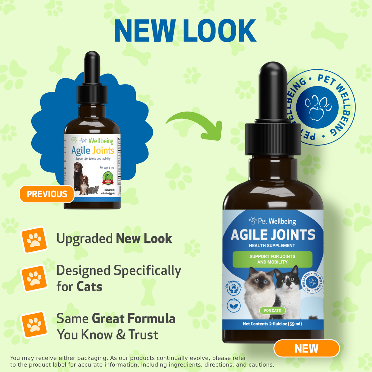 Cat Joint Supplement for Everyday Mobility: Liquid Herbal Support for Cats of All Ages, Bacon Flavor