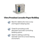 Small Animal Bedding: Ultra Premium Natural Lavender Paper Litter for Rabbits, Guinea Pigs, Chinchillas & Hamsters