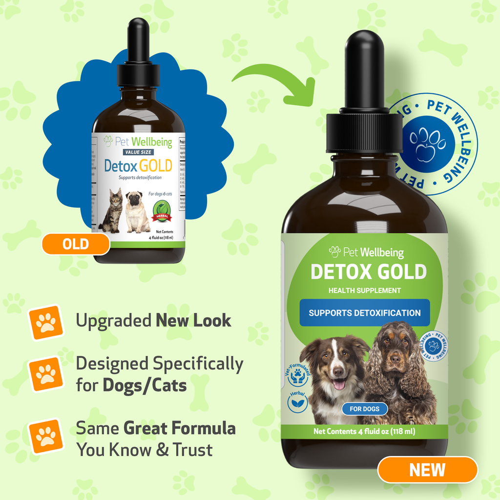 Dog Detox Supplement Liquid for Gentle Daily Detoxification and Elimination Support, 2 oz or 4 oz