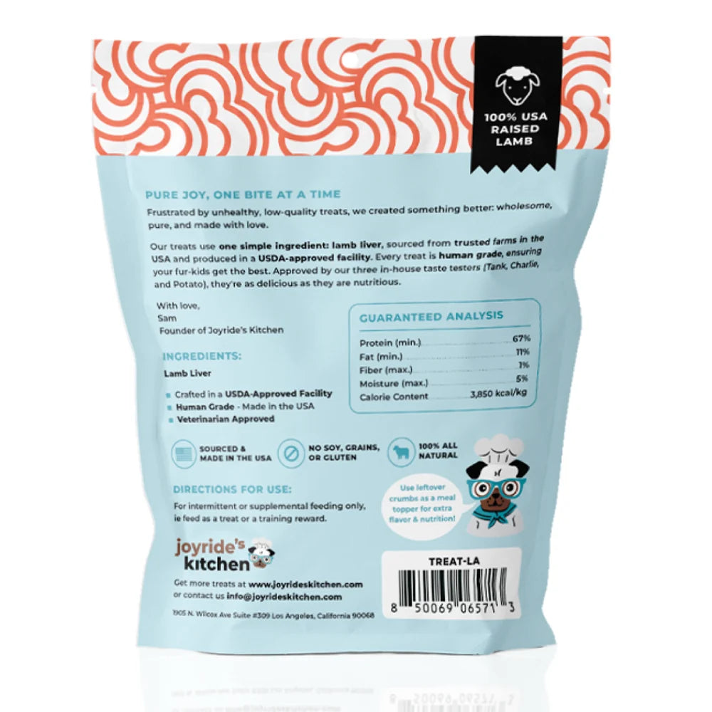 Freeze-Dried Dog Treats Made from Single-Ingredient USA Ranch-Raised Lamb Liver for Training and Everyday Rewards