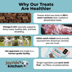 Freeze-Dried Dog Treats Made from Single-Ingredient USA Ranch-Raised Lamb Liver for Training and Everyday Rewards
