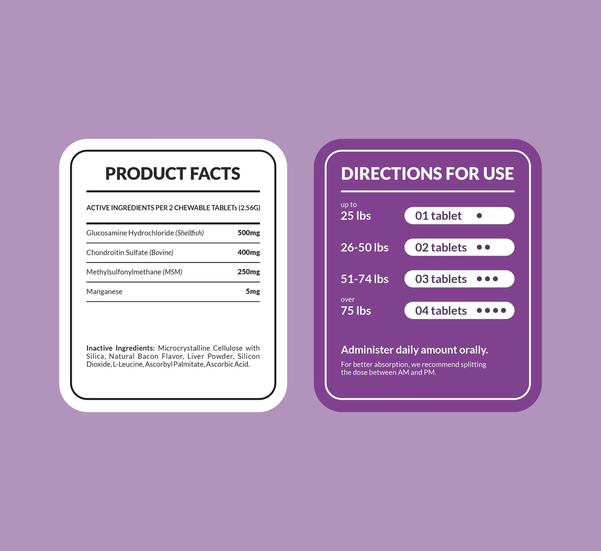 Dog Joint Supplement Tablets product image 3