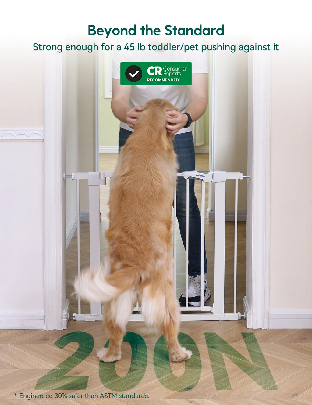 Pressure-Mounted Pet Gate product image 2