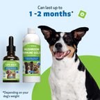 Dog immune support supplement kit for antioxidant balance and everyday holistic wellness, two liquid formulas