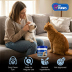 Pet Eye Cleaning Wipes for Dogs: 50 Finger Wipes for Gentle Daily Eye Care at Home or on the Go