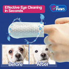 Pet Eye Cleaning Wipes for Dogs: 50 Finger Wipes for Gentle Daily Eye Care at Home or on the Go