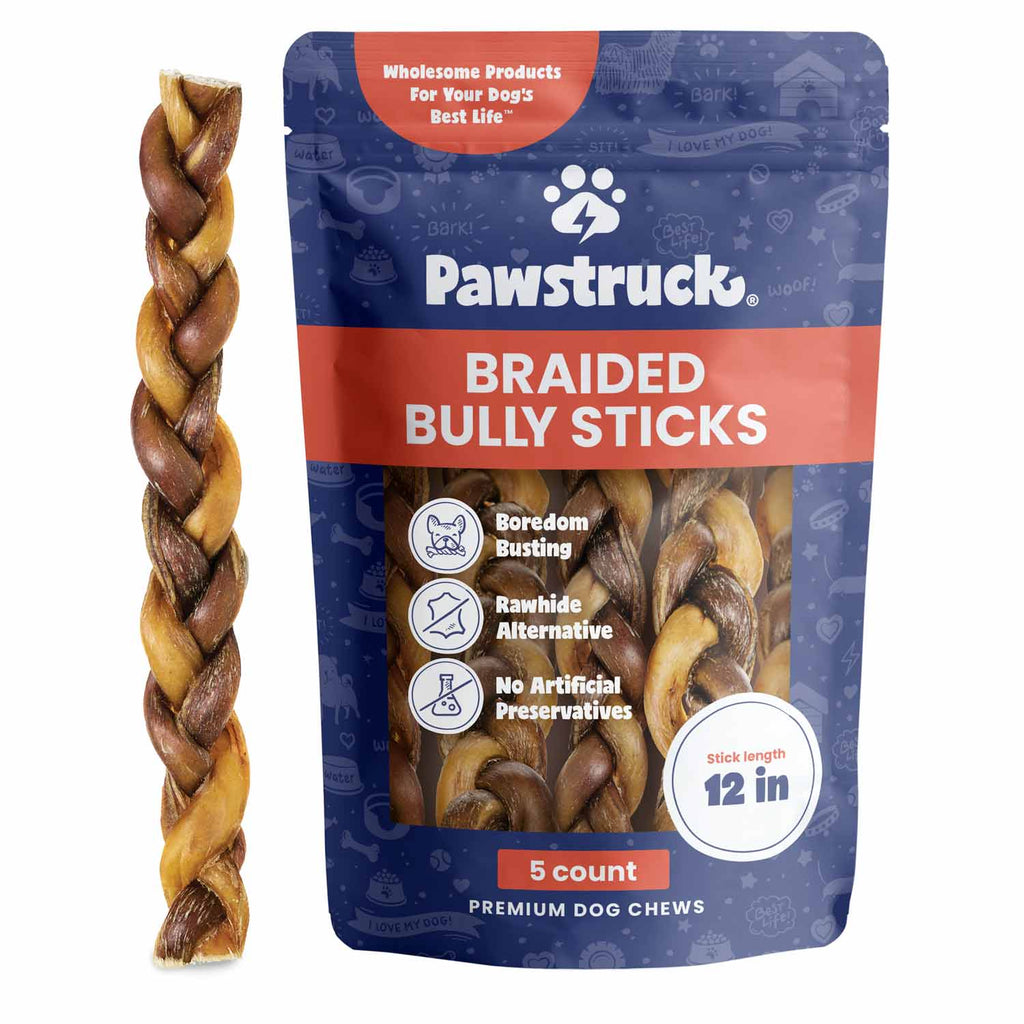 Braided Bully Stick Dog Chews product image 1
