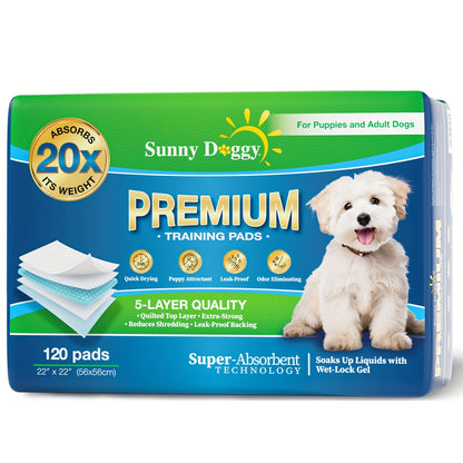 Dog Training Pads for Puppies Large - Disposable Pee Pads with Odor Control, Leak-Proof & Super Absorbent - Puppy Potty Pads for Housebreaking, 40/50/120 Count
