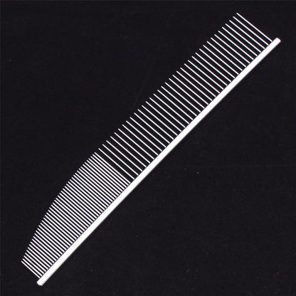 Pet Grooming Comb with Stainless Steel Teeth & Aluminum Handle - Professional Detangling Dematting Comb for Dogs & Cats, Removes Knots, Tangles & Loose Fur, 3 Colors