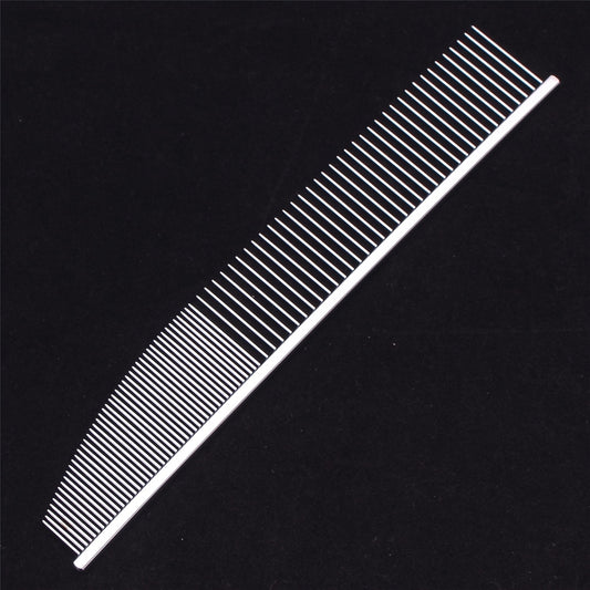 Pet Grooming Comb with Stainless Steel Teeth & Aluminum Handle - Professional Detangling Dematting Comb for Dogs & Cats, Removes Knots, Tangles & Loose Fur, 3 Colors