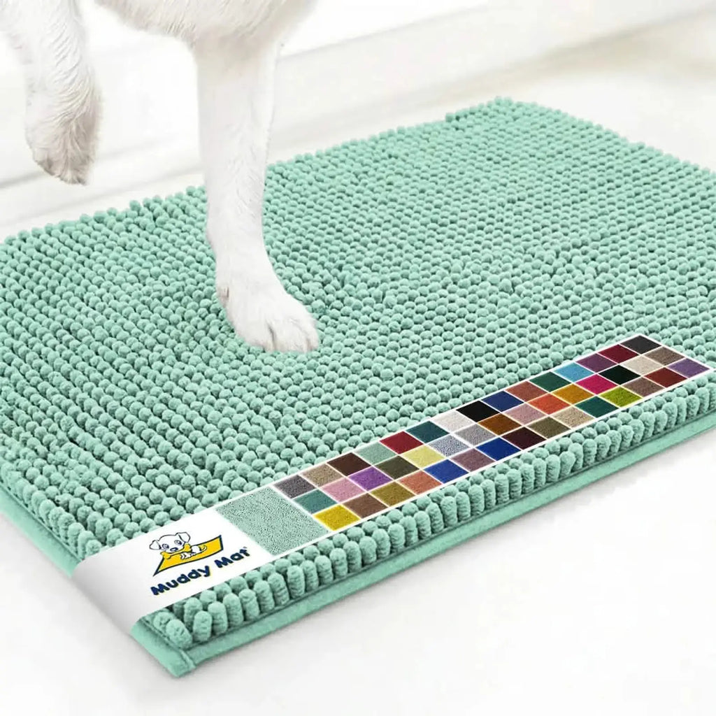 Muddy Mat anti-mud door mat in Seafoam Green