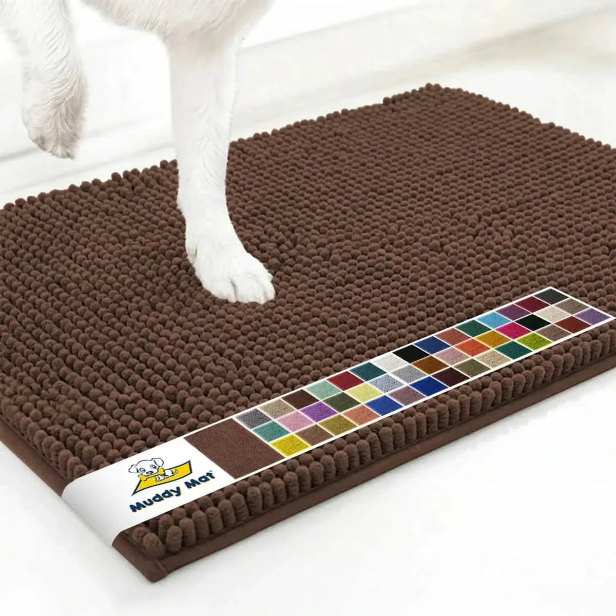 Muddy Mat anti-mud door mat in Chocolate