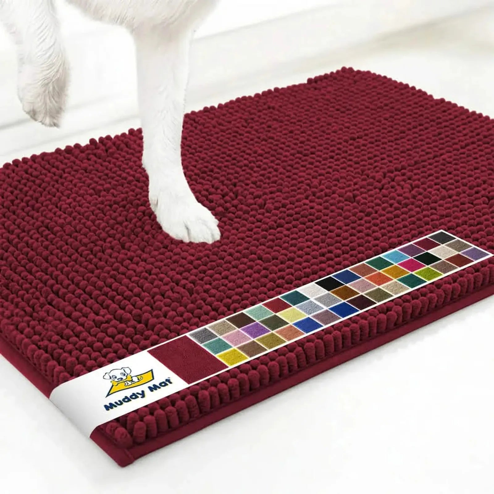 Muddy Mat anti-mud door mat in Maroon