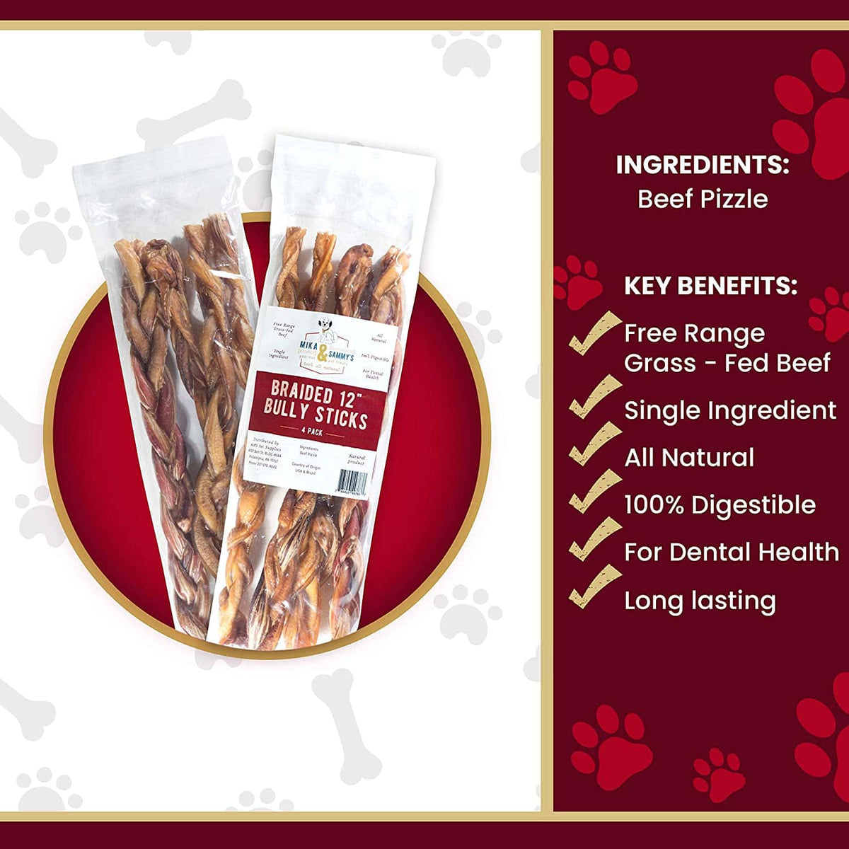 12-Inch Braided Bully Stick product image 2